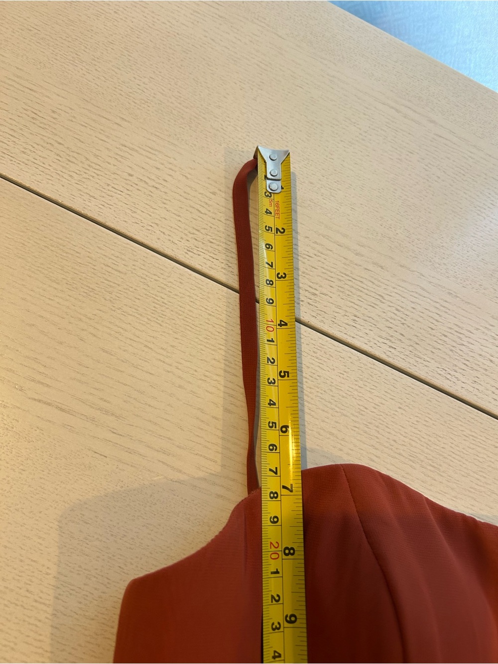 Azazie Bridesmaid Spaghetti Strap Rust Maxi Dress - Picture 12 of 16